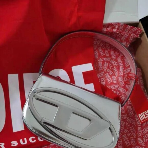 ‌Diesel Silver Transparent Top Retro Underarm Bag - Picture 1 of 4